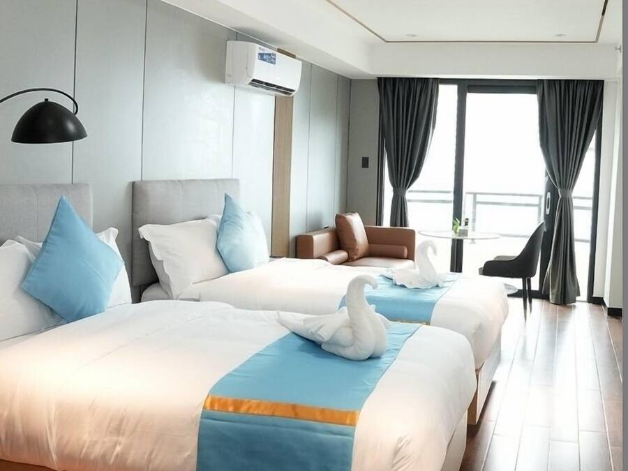 Down duvets, pillow-top beds, individually decorated