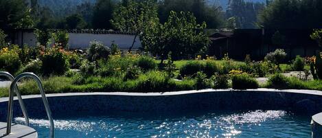 Habitación doble Confort, vista a la montaña | Terraza o patio