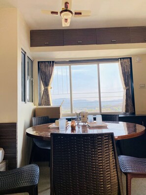 Blick von der Unterkunft