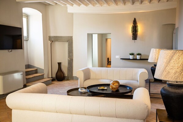Living area - Nice apartment for 4 guests with A/C, WIFI and panoramic view (Cortona)