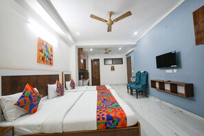Egyptian cotton sheets, premium bedding, in-room safe, soundproofing - Fabhotel Wonderland Studio Rooms (Gurugram)