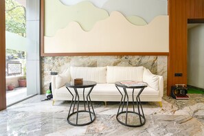 Sitteområde i lobbyen