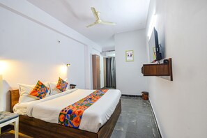 Lakens van Egyptisch katoen, luxe beddengoed, een kluis op de kamer