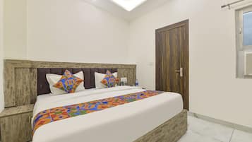 Deluxe kamer | Lakens van Egyptisch katoen, luxe beddengoed, een kluis op de kamer
