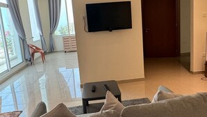 Classic-Zimmer, 1 Schlafzimmer, eigenes Bad, am Strand | Wohnbereich