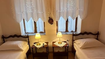 Comfort Double or Twin Room, 2 Katil Bujang (Single), Private Bathroom, City View | Peralatan tempat tidur hipoalergenik, gebar bulu kapas