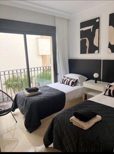 Casacove - Modern,  2 bed Townhouse with pool facing terrace. Roda Golf & Beach.