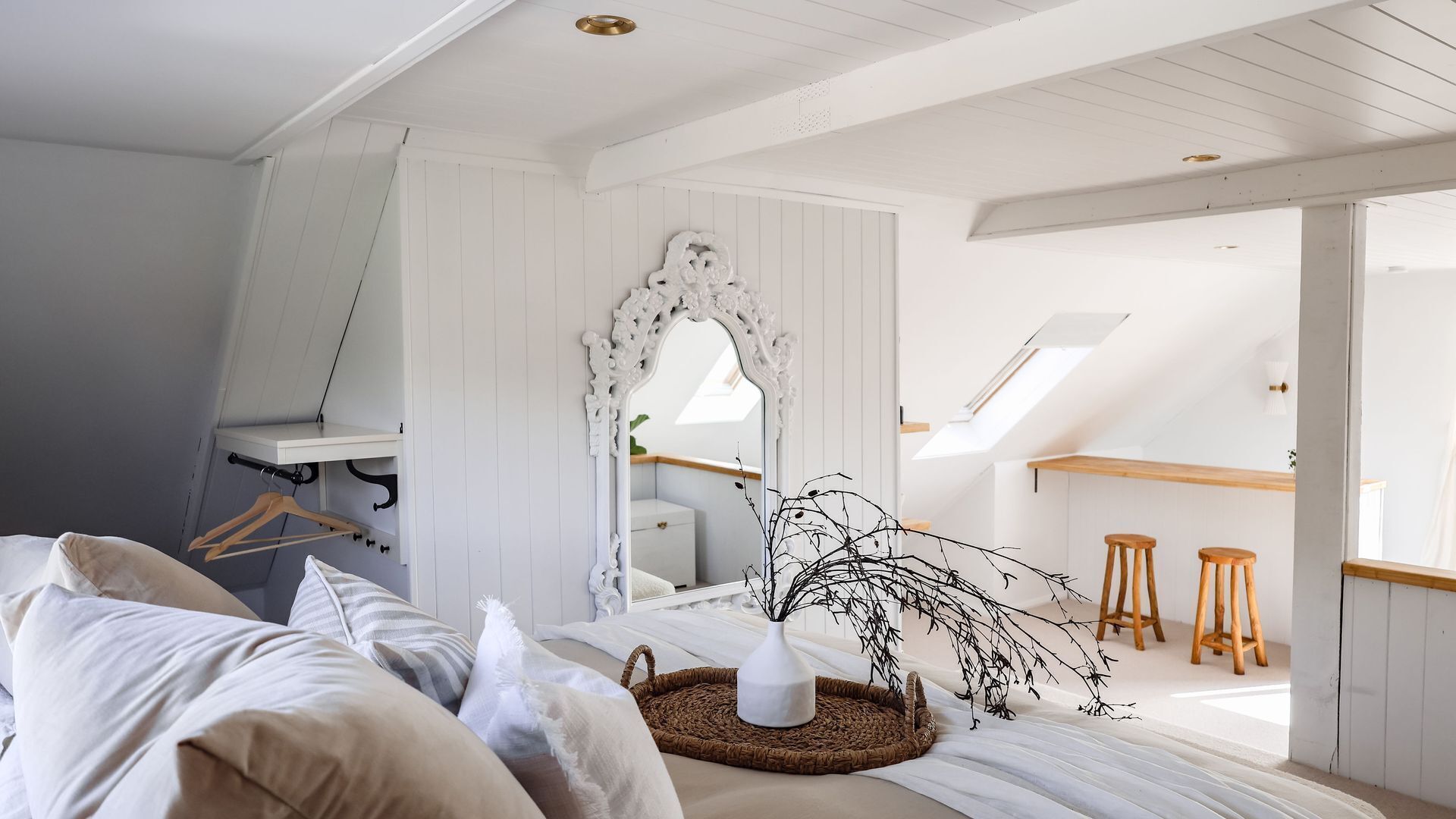 1 bedroom, desk, iron/ironing board, travel cot