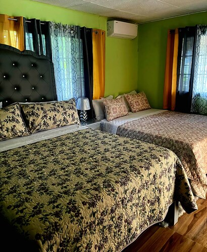  2 bedrooms, 1 bathroom, kitchen, WiFi, and AC in Greendale, Spanish Town.