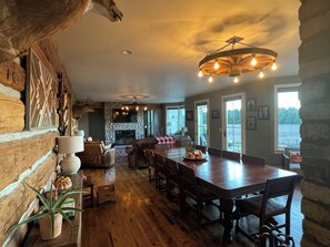 Dining - Secluded, private, 7500 square foot home just 30 minutes from Lambeau Field. (Two Rivers)