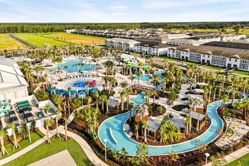 14% OFF!!! Brand New 8 Bed 6 Bath Disney Theme Villa With Free Heated Pool & BBQ