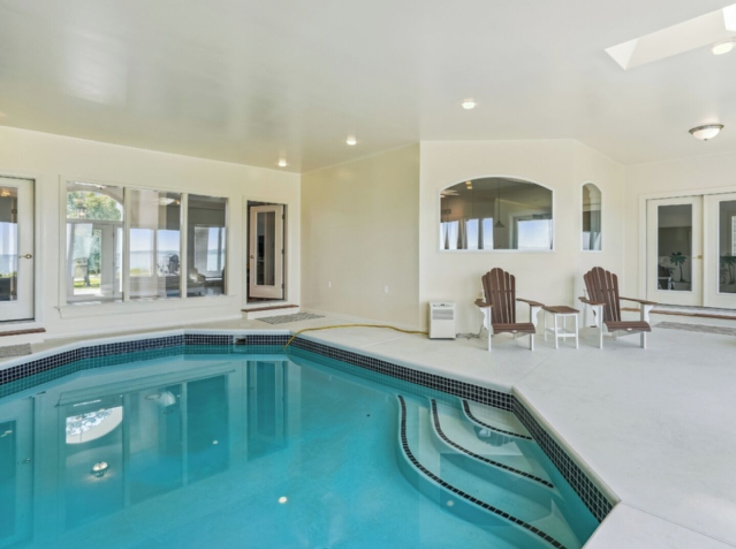 Indoor pool, a heated pool