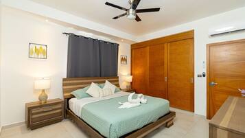 2 chambres, bureau, fer et planche à repasser, lit parapluie