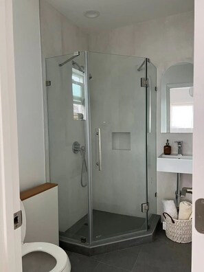 Dusche, Whirlpool, Haartrockner, Handtücher