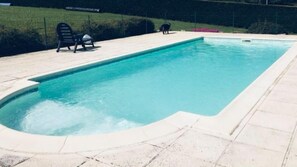 Pool - Charming House 'Gite XL 8 with Private Pool, Terrace near Lascaux Caves (Fossemagne)