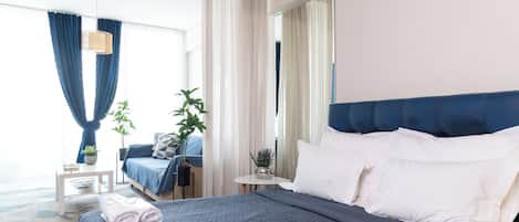 1 sovrum, strykjärn/strykbräda, gratis wi-fi och sängkläder
