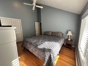 3 bedrooms, iron/ironing board, travel cot, WiFi