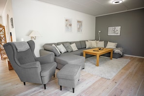 Smart TV, fireplace, printers