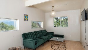 Apartment, 1 Queen Bed with Sofa bed, Mountain View (Sleepy Sasquatch 2) | Living area - Sleepy Sasquatch 2 An Adventure for 4! (Oakhurst)