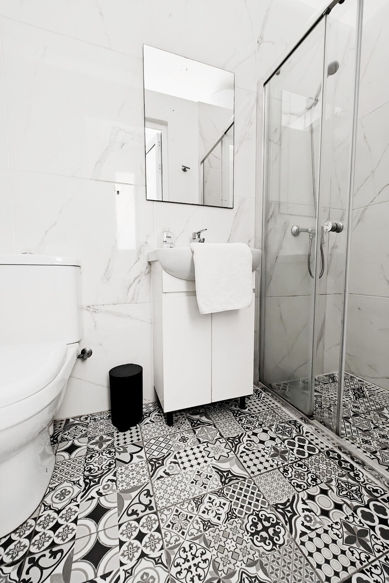 Free toiletries, hair dryer, towels