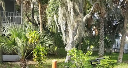 Private Gazebo on an Island with boat transportation to/from and meals provided.