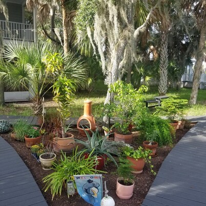 Private Gazebo on an Island with boat transportation to/from and meals provided.