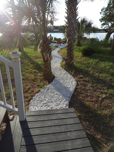 Private Gazebo on an Island with boat transportation to/from and meals provided.