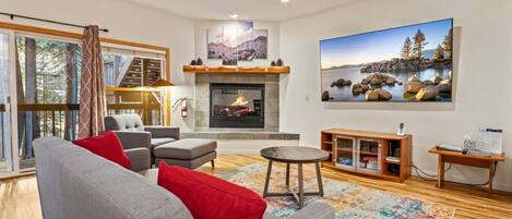 スマートテレビ、暖炉