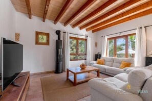 Télévision, cheminée