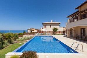 A heated pool - Unmatched Luxury: Stunning Views & Elegance at Paphos Villa 1470. (Paphos)