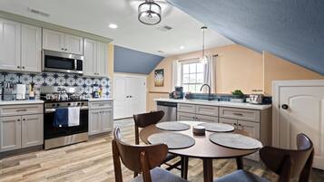 Microwave, oven, stovetop, dishwasher