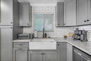 Microwave, oven, stovetop, dishwasher