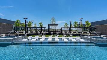 Una piscina riscaldata