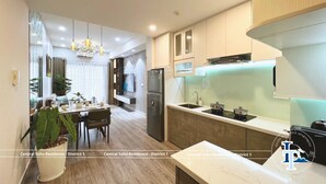 Family Apartment, 2 Queen Beds, Kitchenette, City View - Soho Central Residence - District 1 (Ho Chi Minh City)