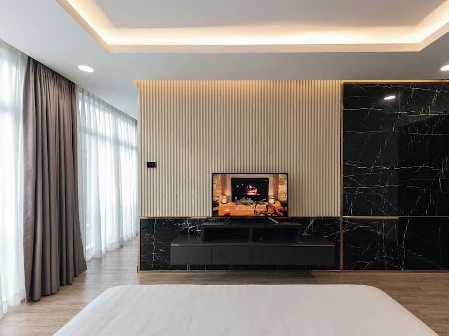 Suíte superluxo, vista para o parque | Roupas de cama premium, edredons de pluma, frigobar