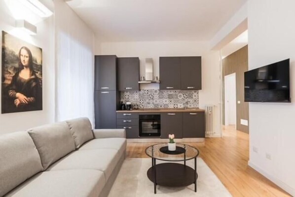 Apartment, 2 Schlafzimmer, Balkon, Gartenblick | Innenbereich