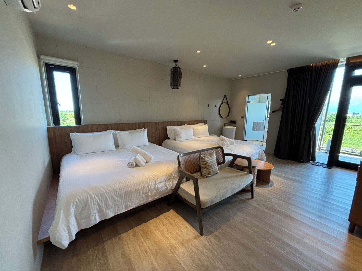 Quadruple Room, Mountain View | Blackout curtains, free WiFi, bed sheets