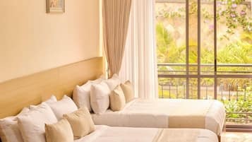 Apartamento Deluxe, vistas a la ciudad | 2 dormitorios, escritorio, espacio para trabajar con un portátil