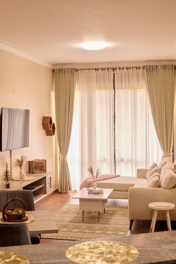 Apartment, Hill View | Living area | TV