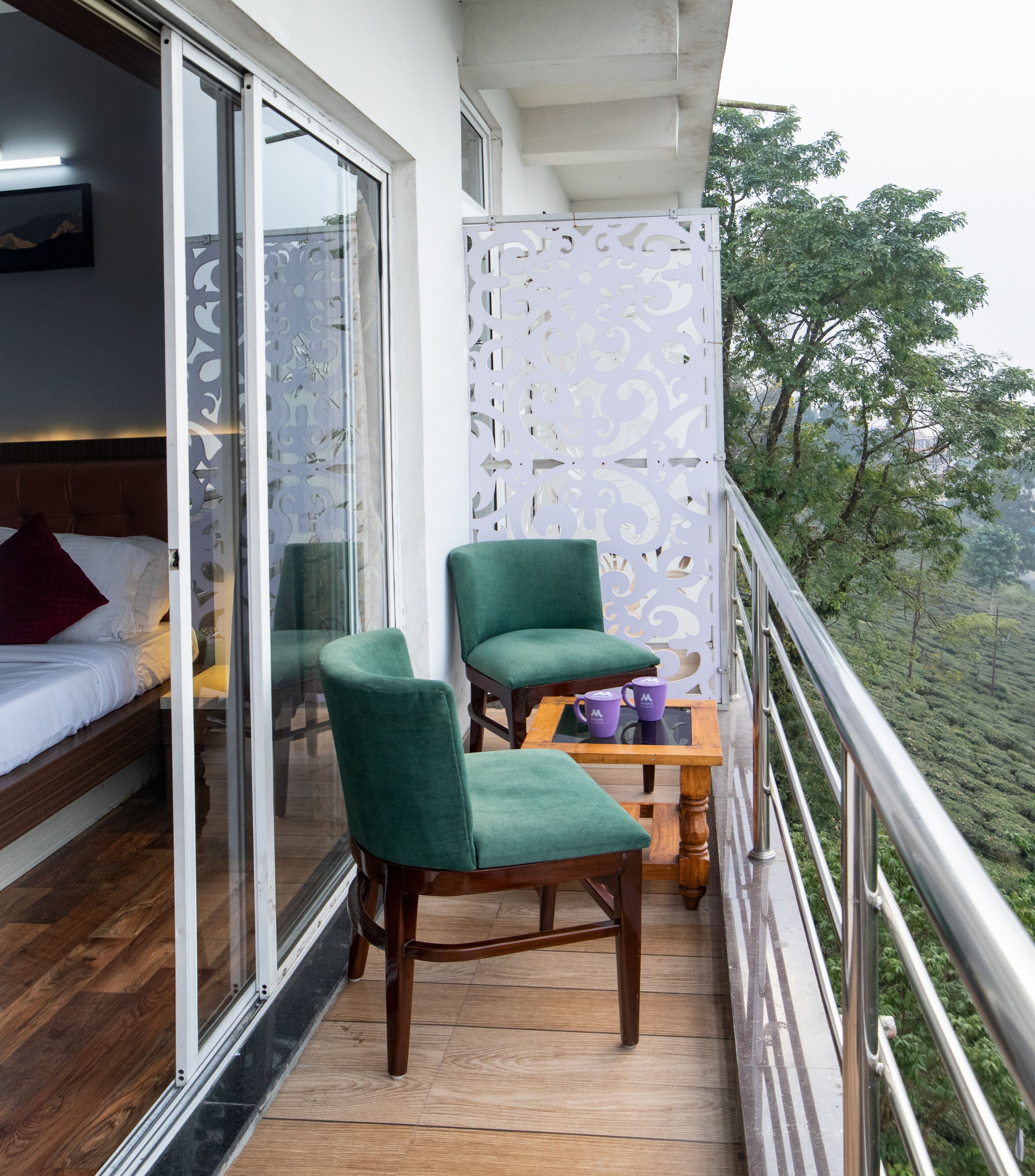 Kahden hengen premium-huone, parveke, vuoristonäköala | Parveke