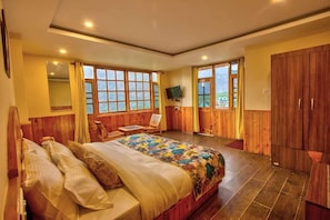 Deluxe Double Room, Mountain View | Premium bedding, pillowtop beds, desk, laptop workspace - Mahamaya Resort (Manali)