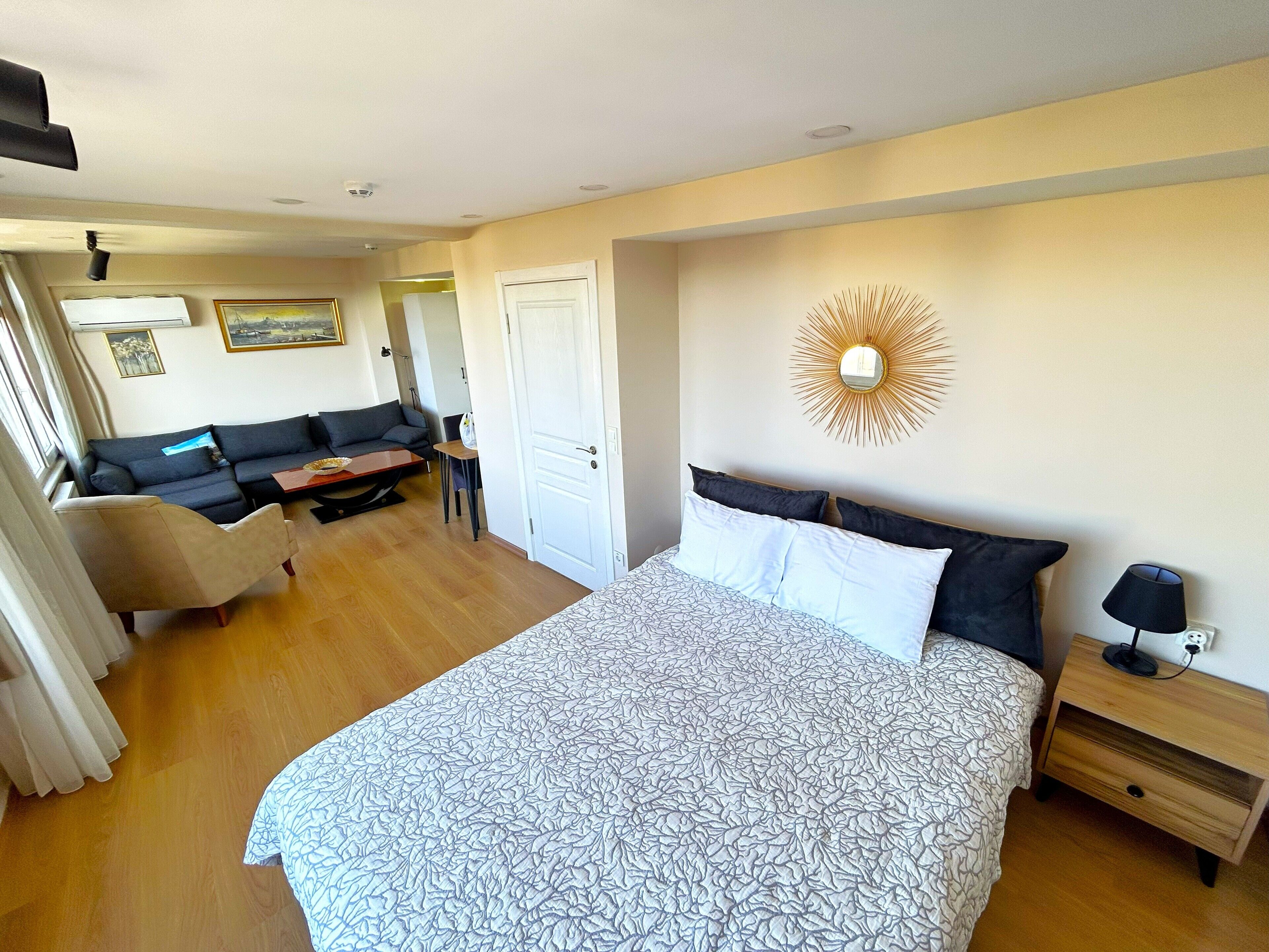 Deluxe-Suite, Meerblick | Bettwäsche aus ägyptischer Baumwolle, hochwertige Bettwaren