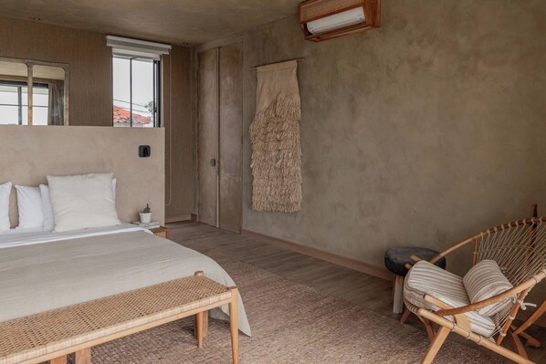 Suite estudio de lujo | Sábanas de algodón egipcio y ropa de cama de alta calidad 