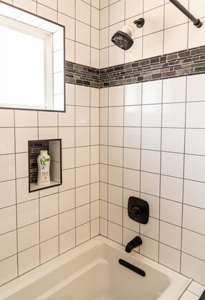 Shower, shampoo - Large Family Home with Game Room (Page)