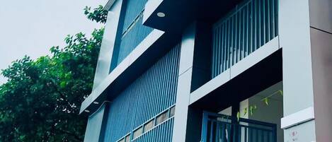 Voorkant van accommodatie