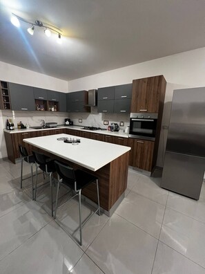 Microondas, horno, lavavajillas y cafetera y tetera 