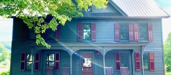 Spacious 5-bedroom farmhouse in charming Cooperstown with WiFi, AC