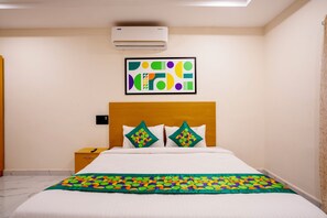 Desk, blackout curtains, iron/ironing board - Treebo The Living Tree Karimnagar (Karimnagar)