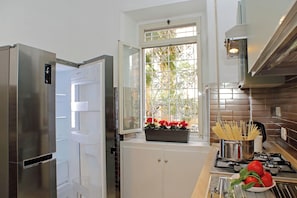 Comfort-Apartment, Gartenblick | Eigene Küche | Kühlschrank, Wasserkocher