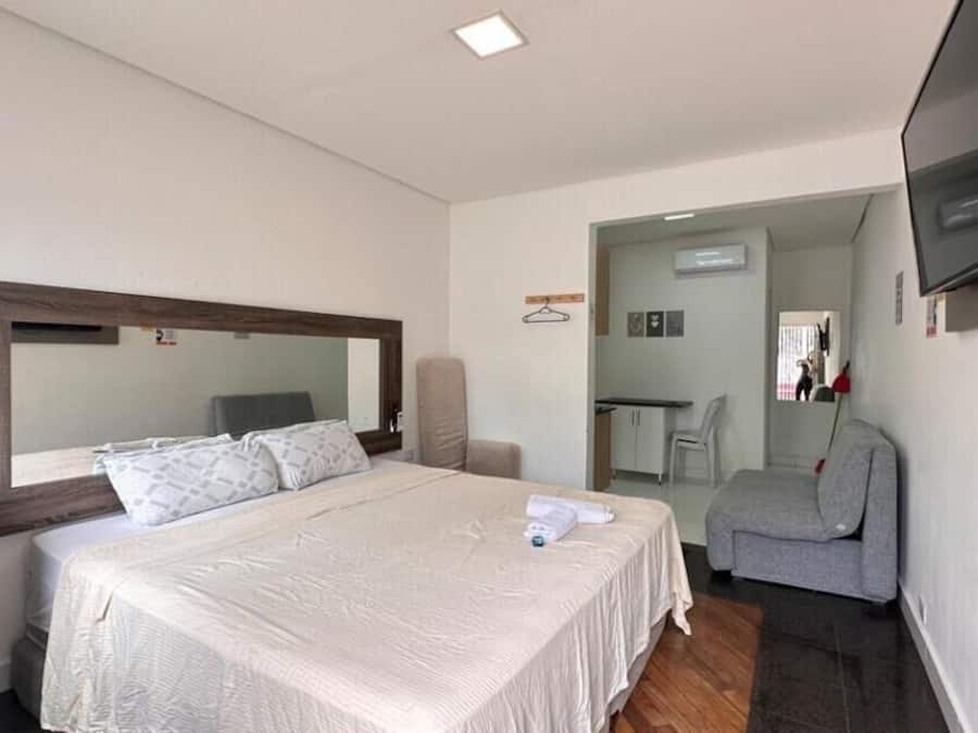 Apartamento família | Roupas de cama premium, escrivaninha, Wi-Fi de cortesia, roupa de cama